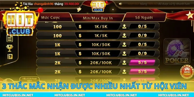 3 thắc mắc nhận được nhiều nhất từ hội viên